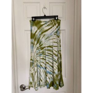 Green Tie-dyed shirt (Large)